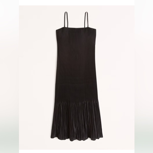 Abercrombie & Fitch Giselle Pleat Midi Dress - Picture 4 of 9